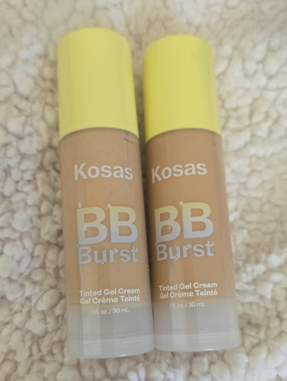 Kosas BB Burst Tinted Gel Cream Duo with Yellow Caps - Light & Medium